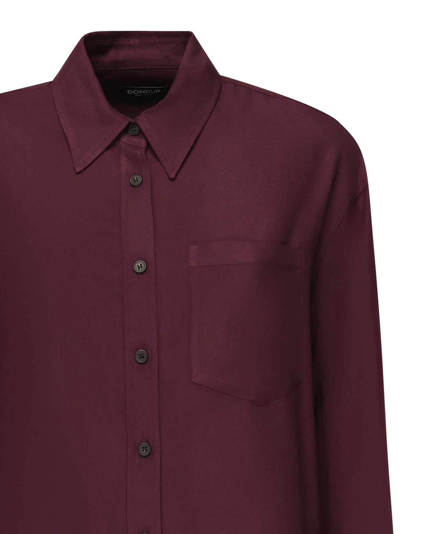 Camicia in levantina di viscosa DC375 IF0044D002O527 DONDUP 