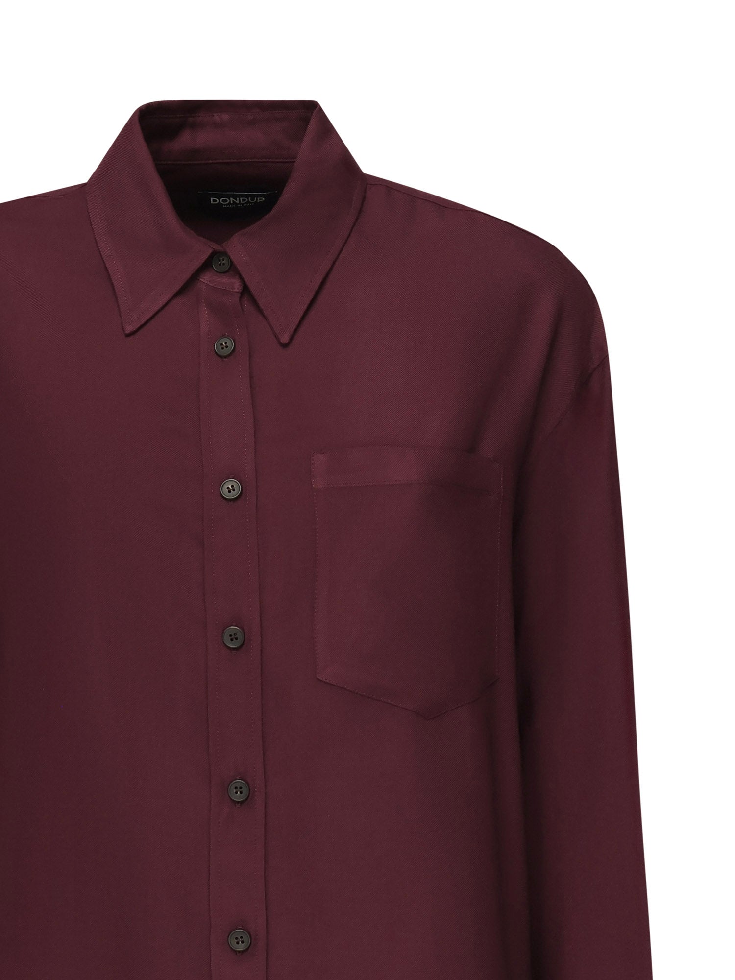 Camicia in levantina di viscosa DC375 IF0044D002O527 DONDUP 