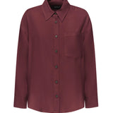 Camicia in levantina di viscosa DC375 IF0044D002O527 DONDUP 