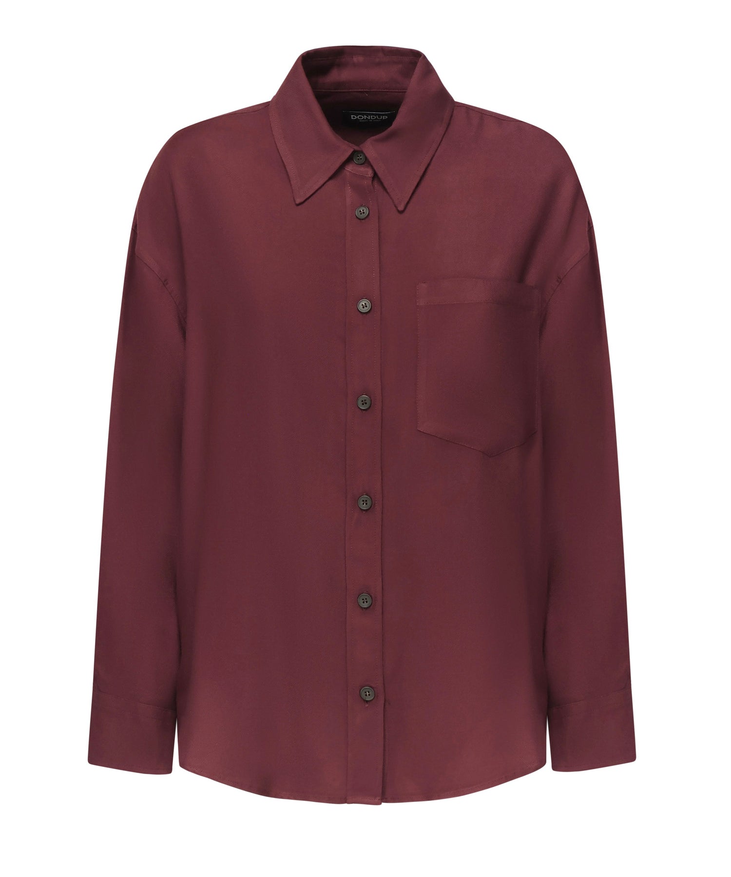 Camicia in levantina di viscosa DC375 IF0044D002O527 DONDUP 