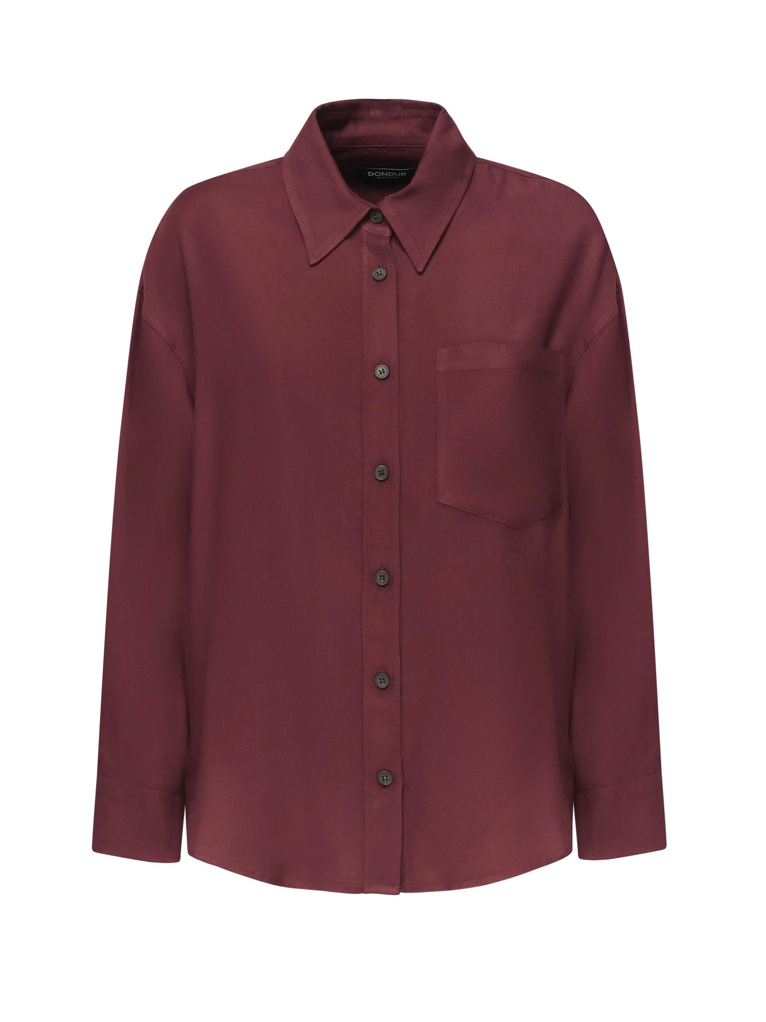 Camicia in levantina di viscosa DC375 IF0044D002O527 DONDUP 