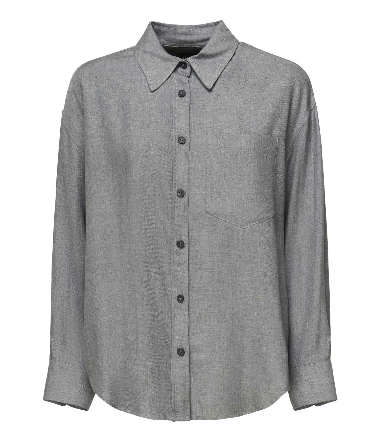 Camicia in levantina di viscosa<BR/> DC375 IF0044D002O903 DONDUP 