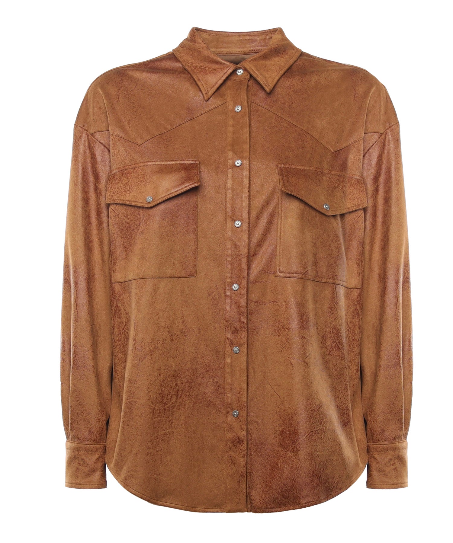 Camicia in misto polistere stretch DC439 OF0198DXXX430 DONDUP 
