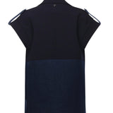 Smanicato monopetto in denim e tela di lana DJ726 DS0345MLQ1800 DONDUP 