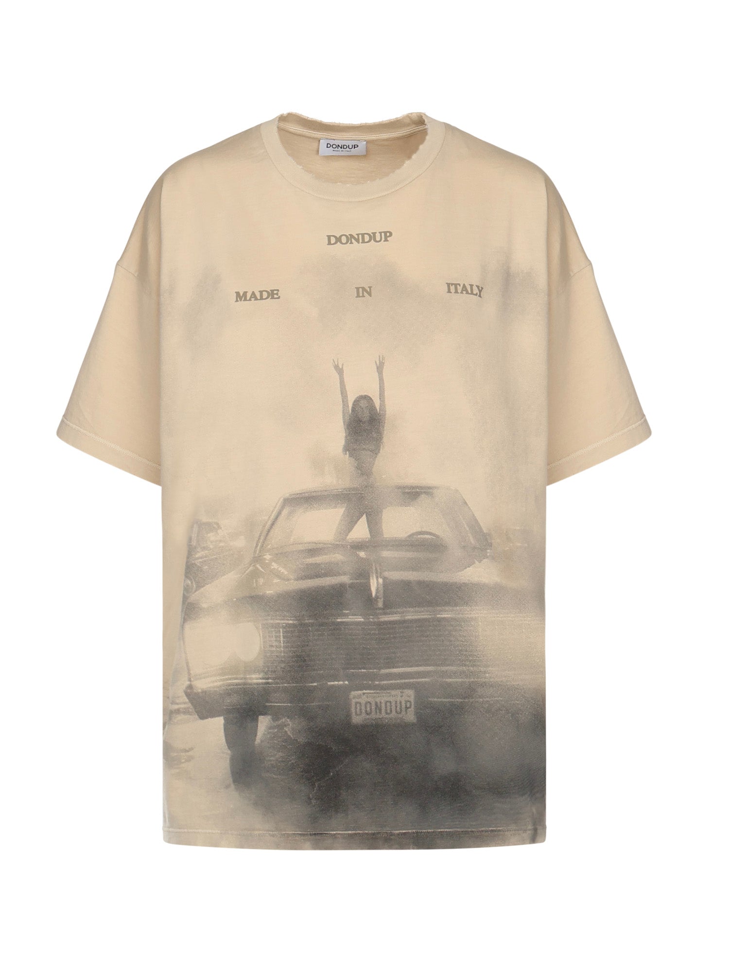 T-shirt con stampa<BR/> DS034 JF0350DLP2010 DONDUP 