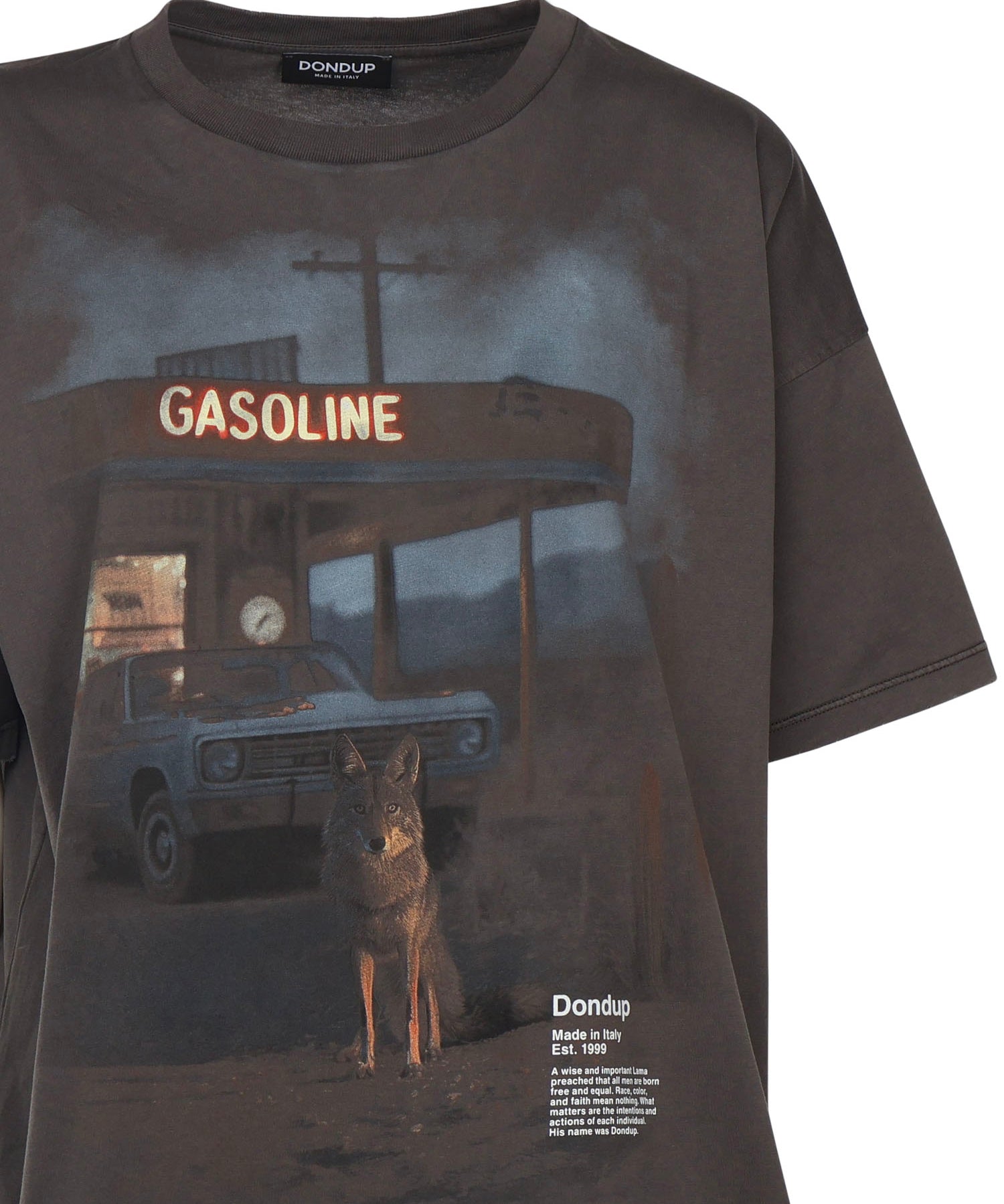T-shirt con stampa DS034 JF0350DLP3999 DONDUP 