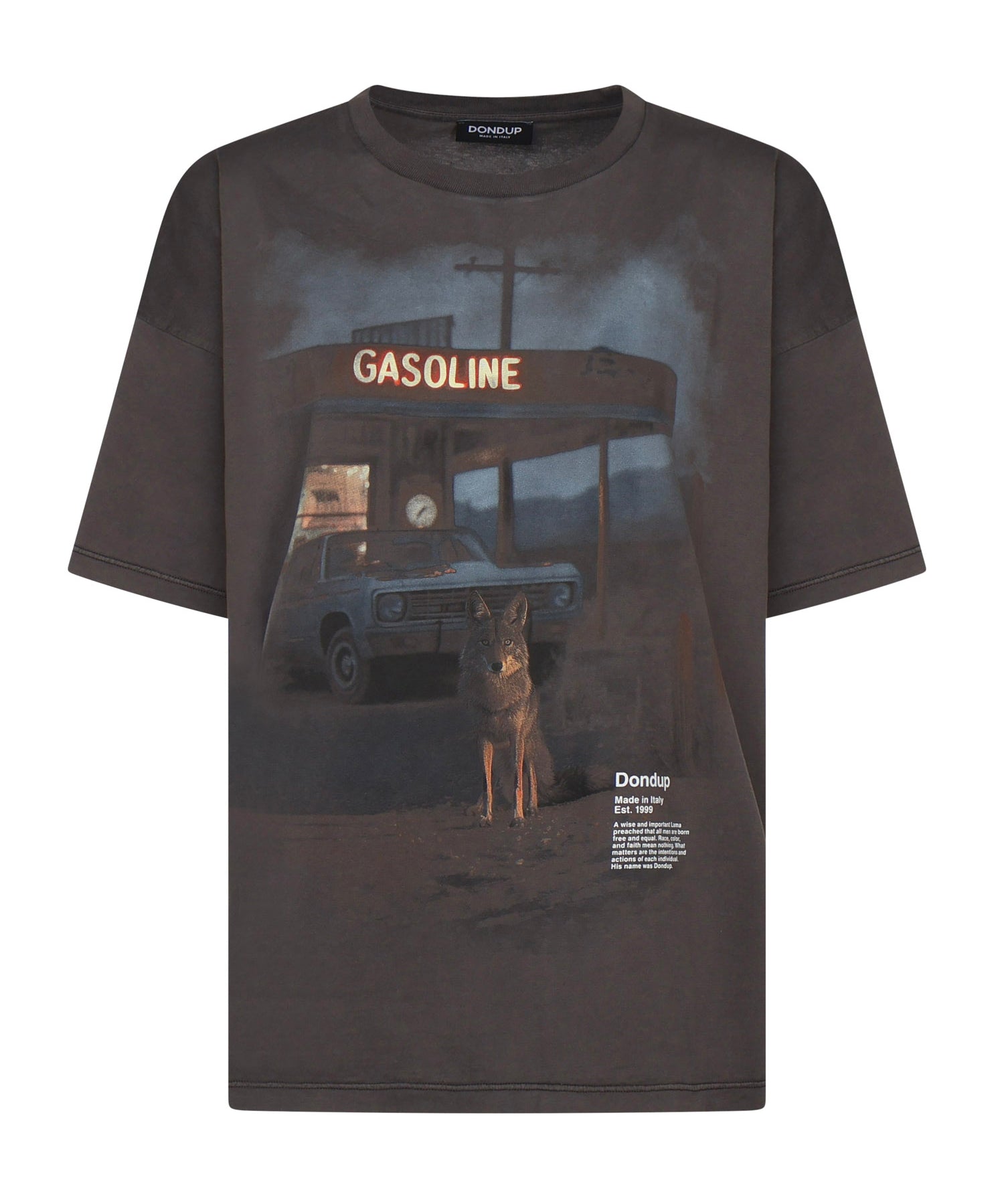 T-shirt con stampa DS034 JF0350DLP3999 DONDUP 