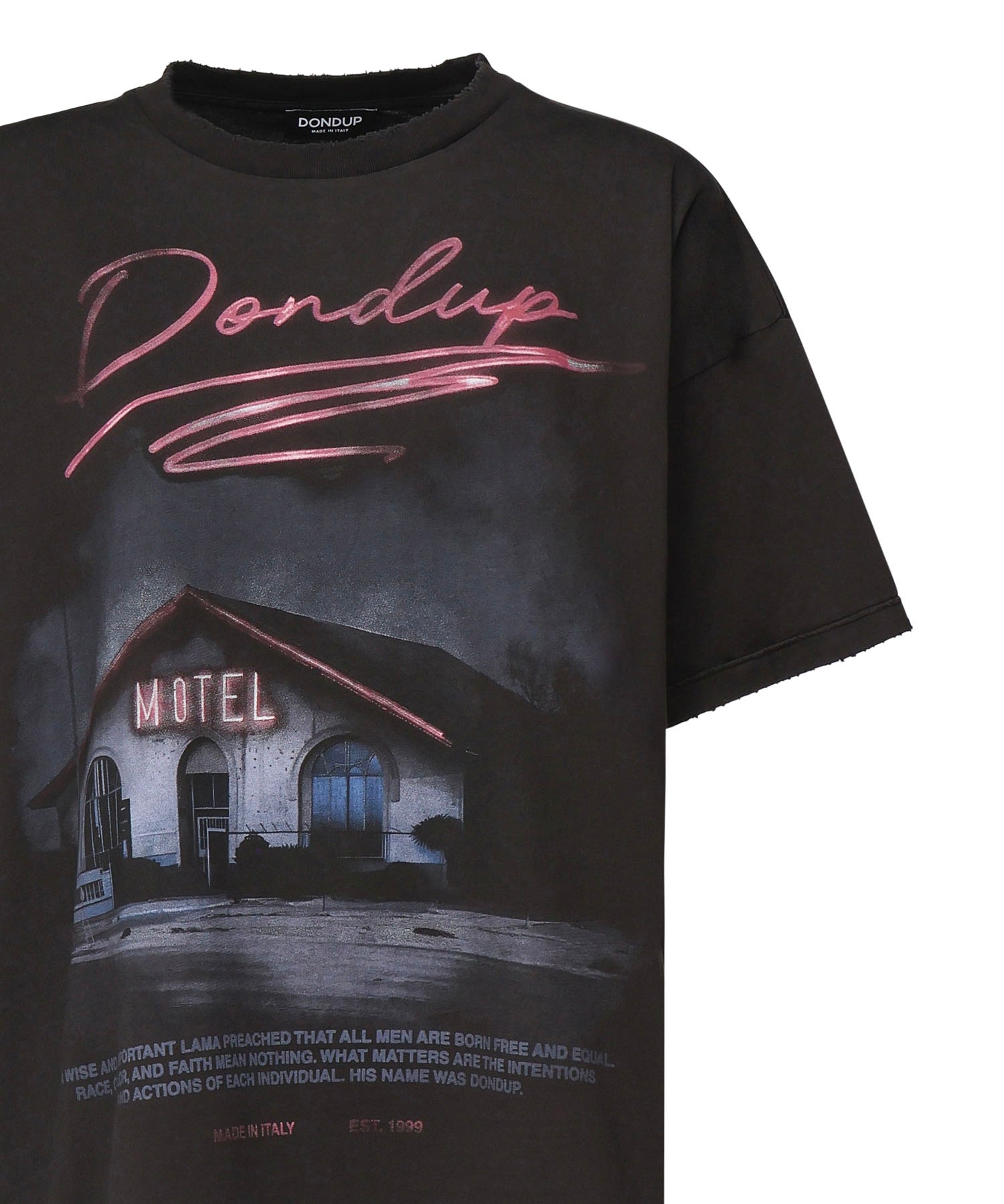 T-shirt con stampa DS034 JF0350DLQ2999 DONDUP 