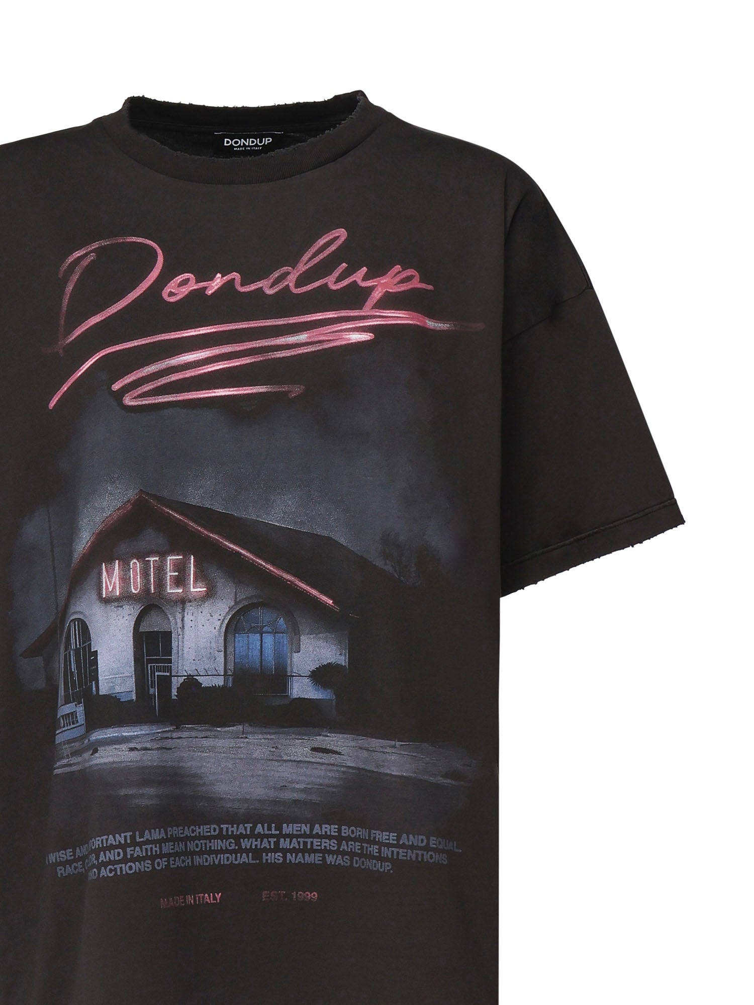 T-shirt con stampa DS034 JF0350DLQ2999 DONDUP 