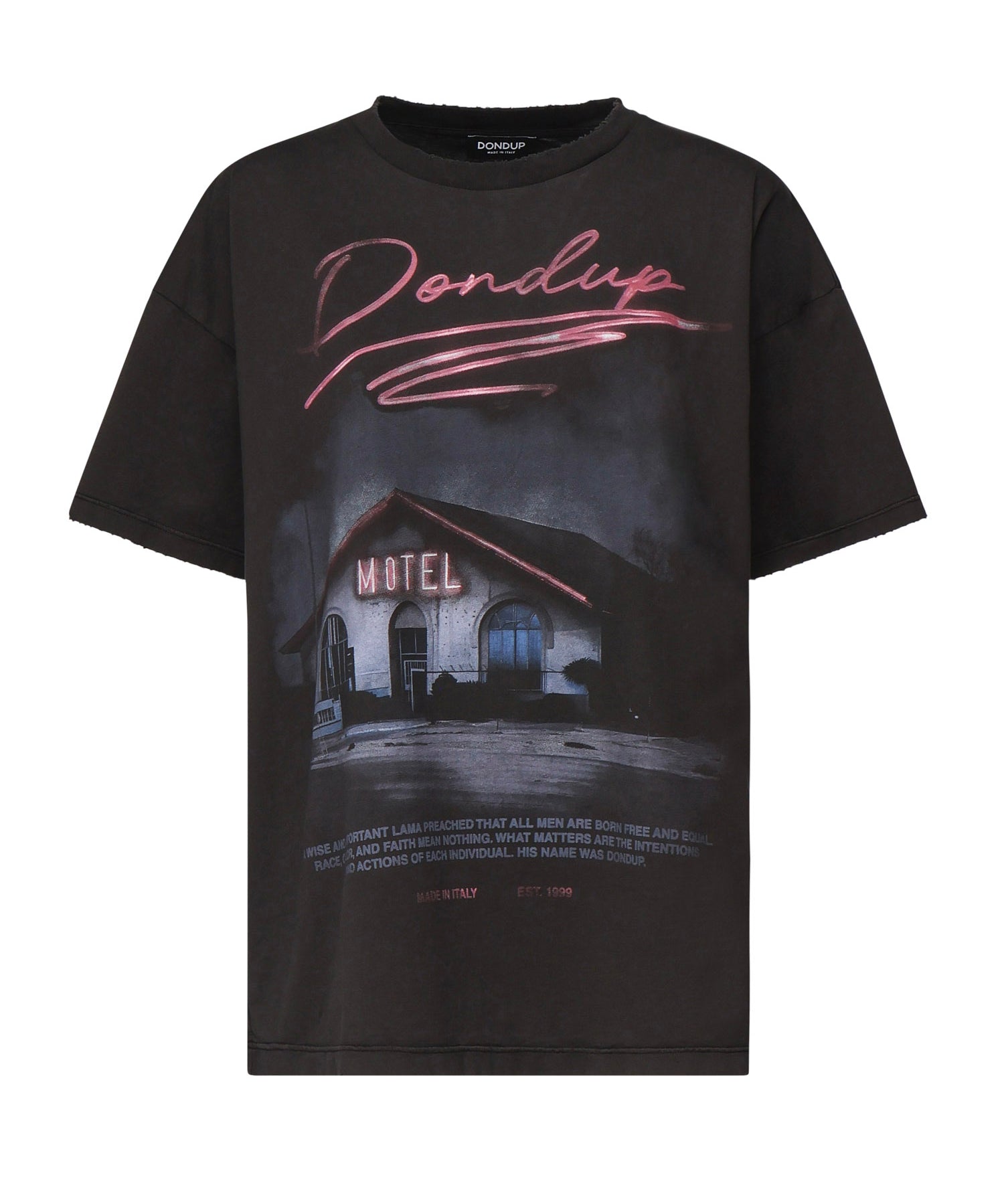 T-shirt con stampa DS034 JF0350DLQ2999 DONDUP 