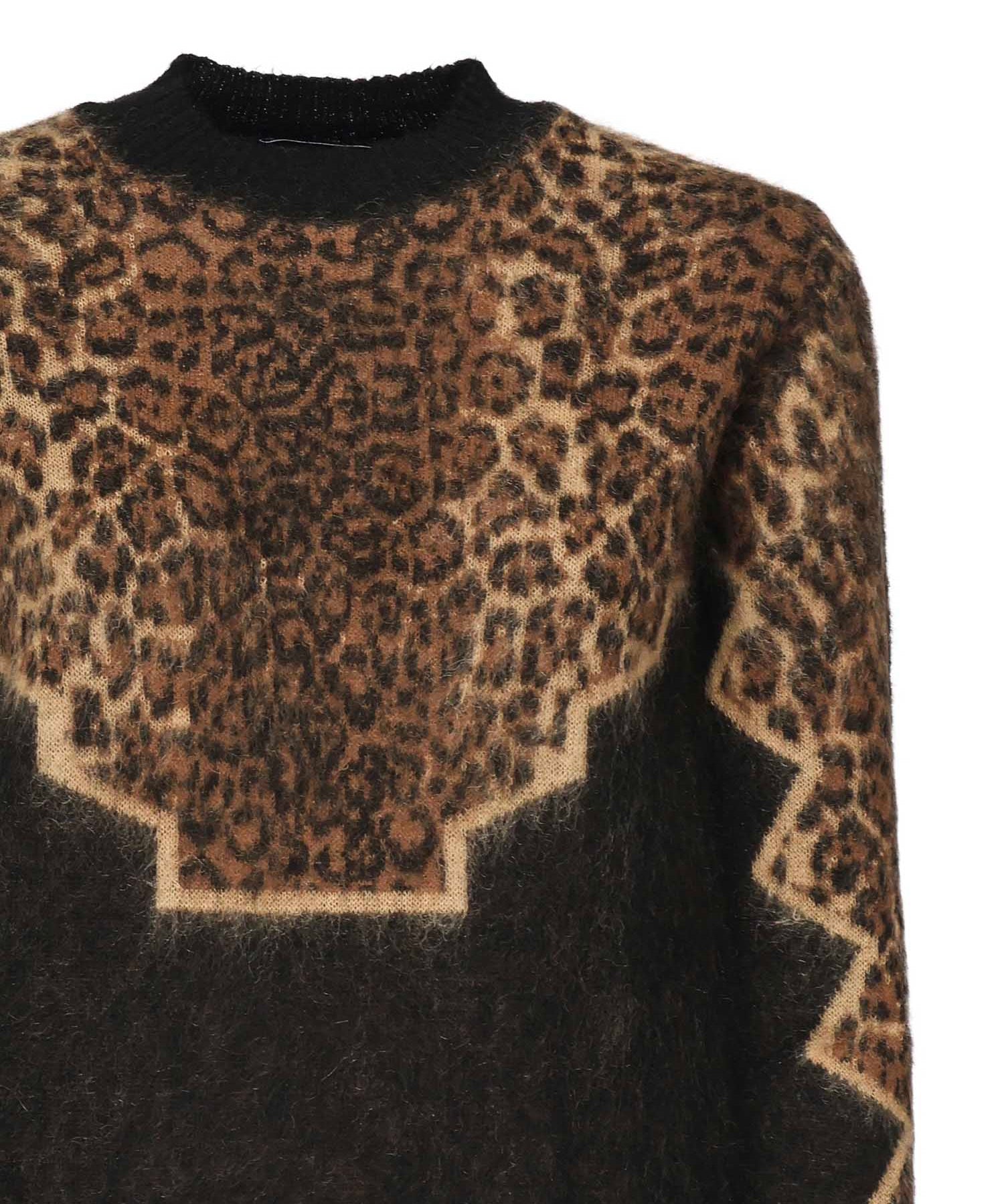 Pullover con stampa animalier DT390 M00972D2999 DONDUP 