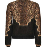 Pullover con stampa animalier DT390 M00972D2999 DONDUP 