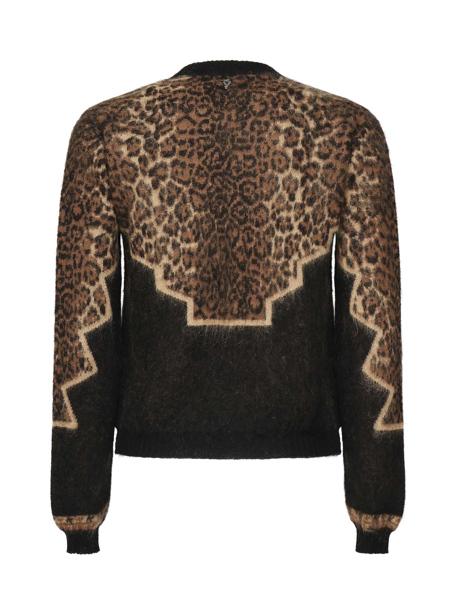 Pullover con stampa animalier DT390 M00972D2999 DONDUP 