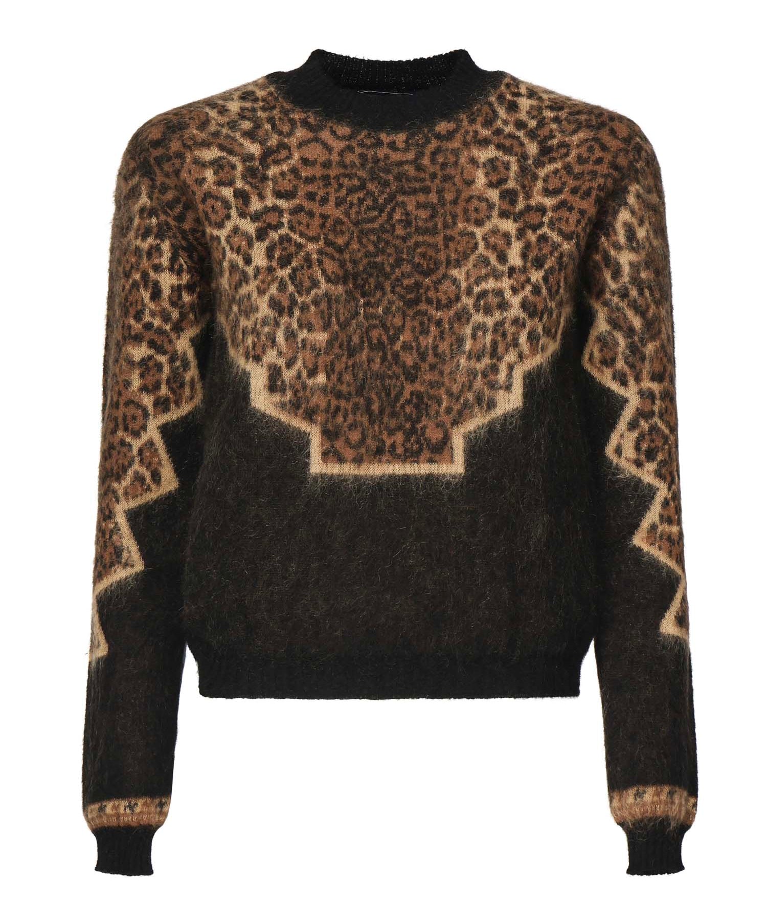 Pullover con stampa animalier DT390 M00972D2999 DONDUP 