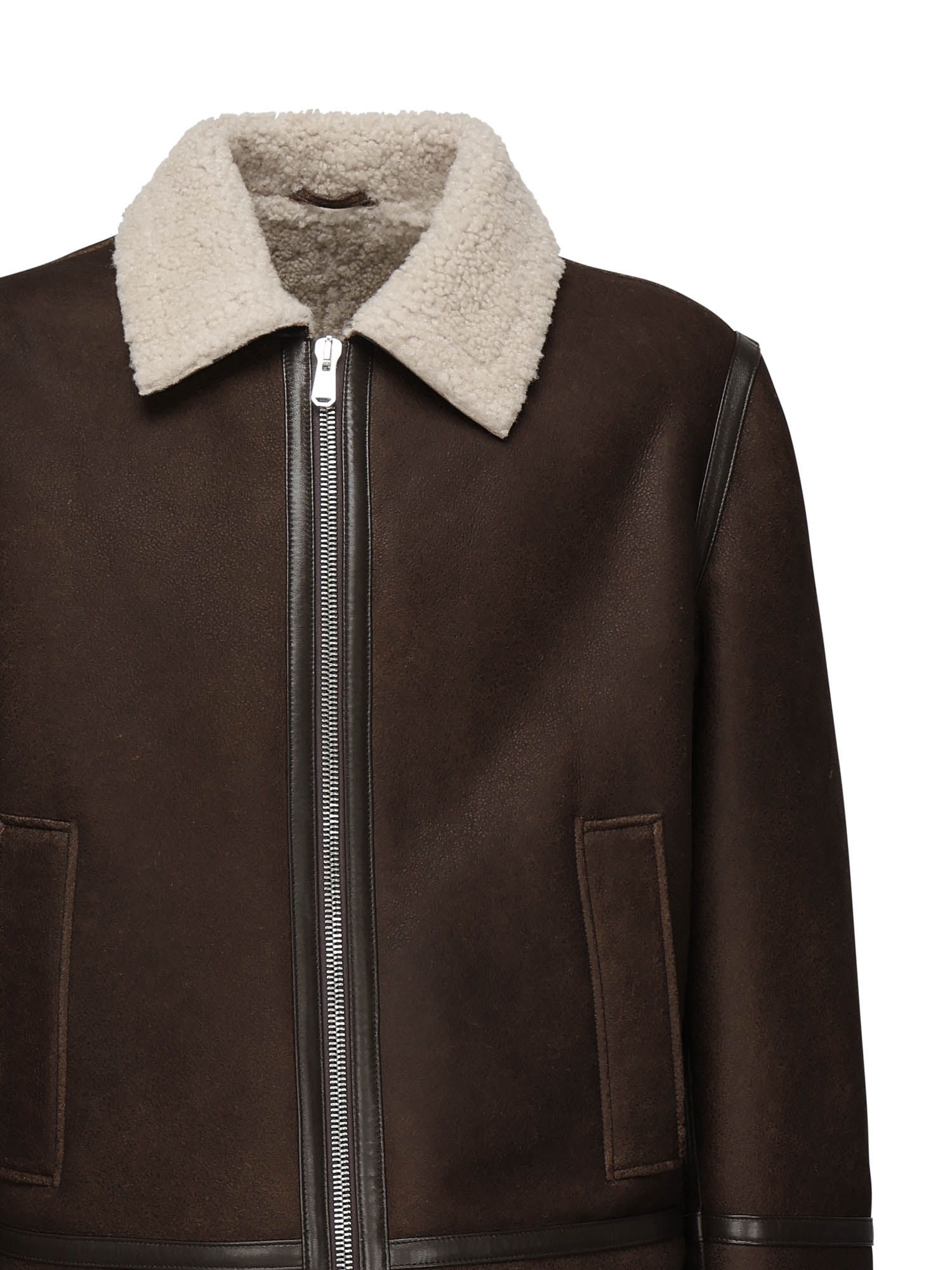 Giubbino con colletto shearling UJ971 PL0639UXXX737 DONDUP 