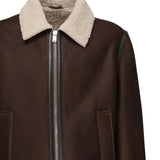 Giubbino con colletto shearling UJ971 PL0639UXXX737 DONDUP 