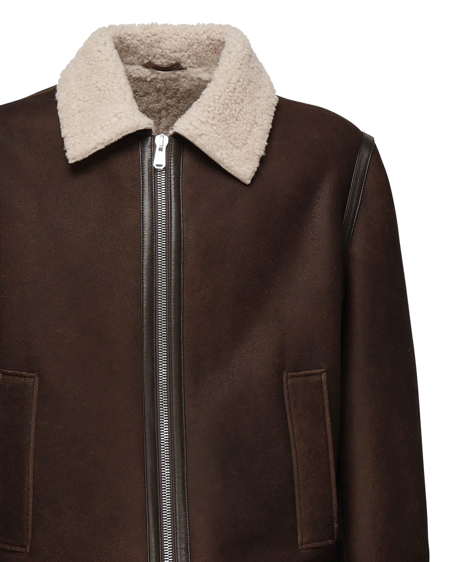 Giubbino con colletto shearling UJ971 PL0639UXXX737 DONDUP 