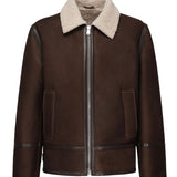 Giubbino con colletto shearling UJ971 PL0639UXXX737 DONDUP 