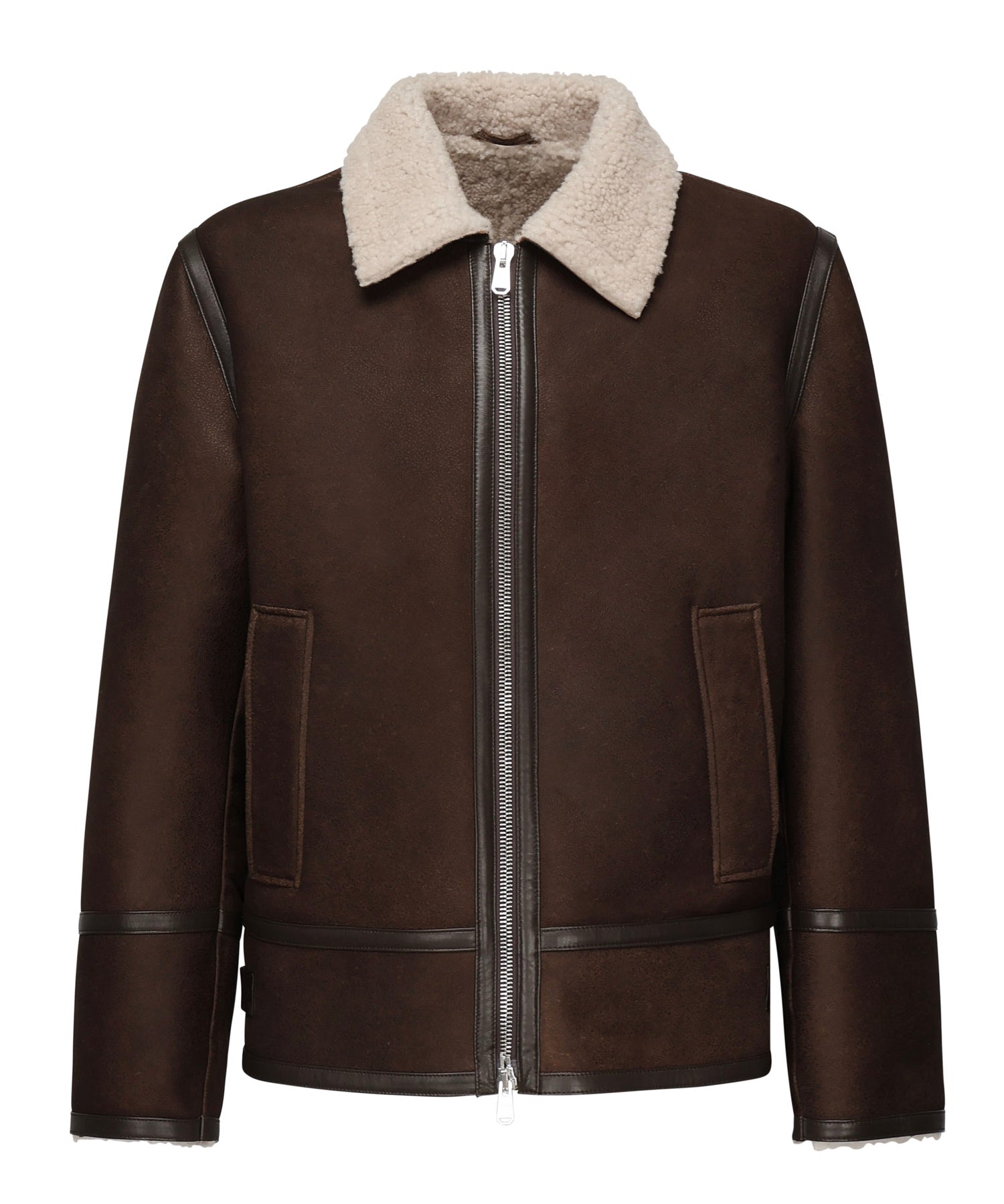 Giubbino con colletto shearling UJ971 PL0639UXXX737 DONDUP 