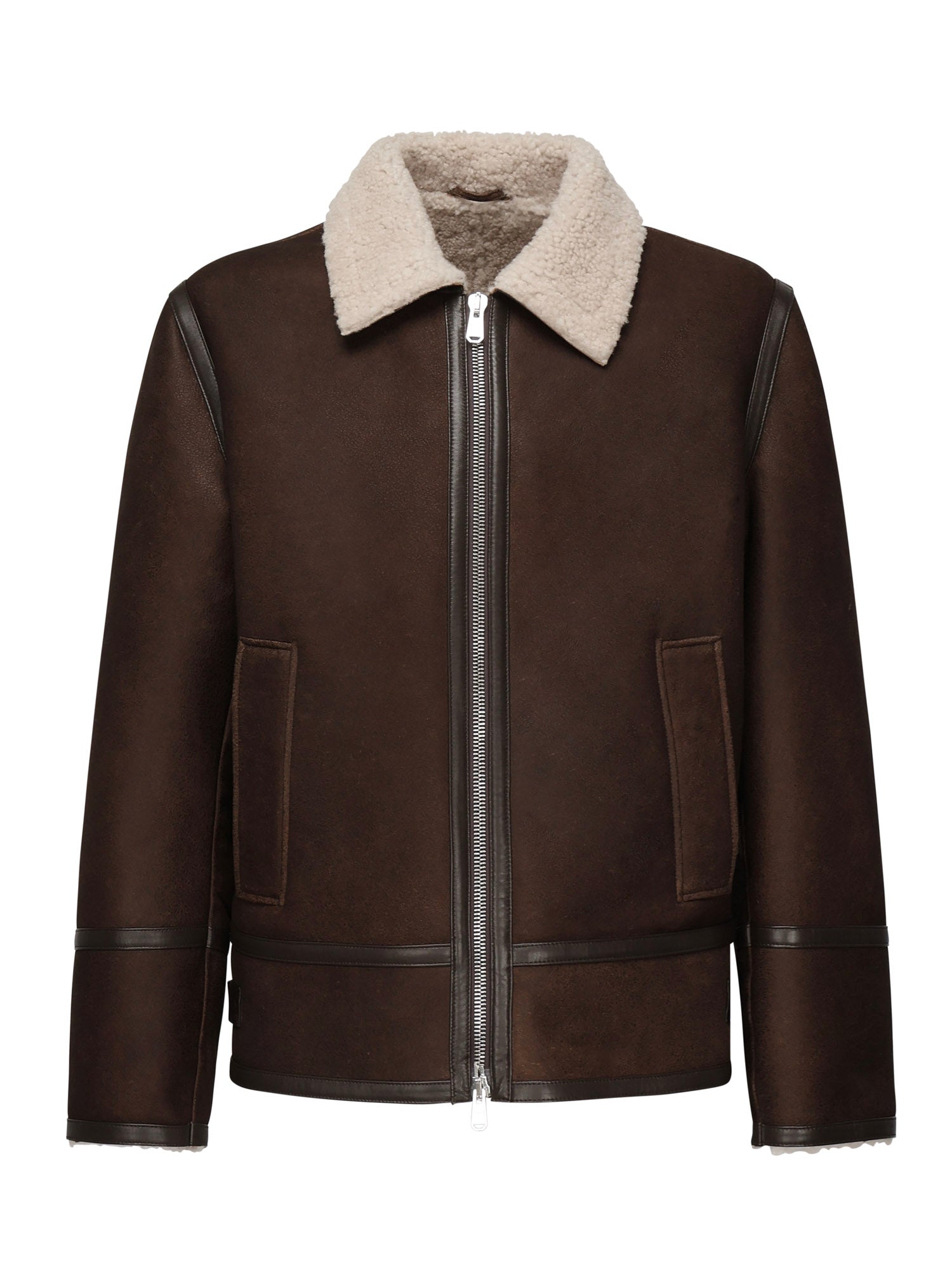 Giubbino con colletto shearling UJ971 PL0639UXXX737 DONDUP 
