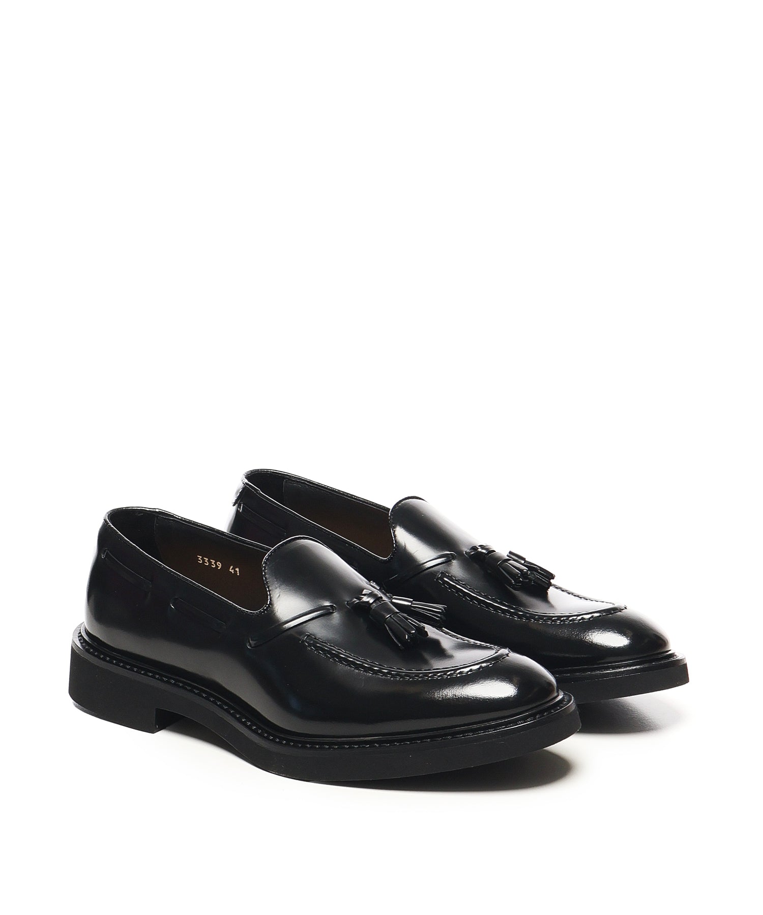Mocassino con nappine in pelle DU3339VEROUF007 NN00 DOUCAL'S 
