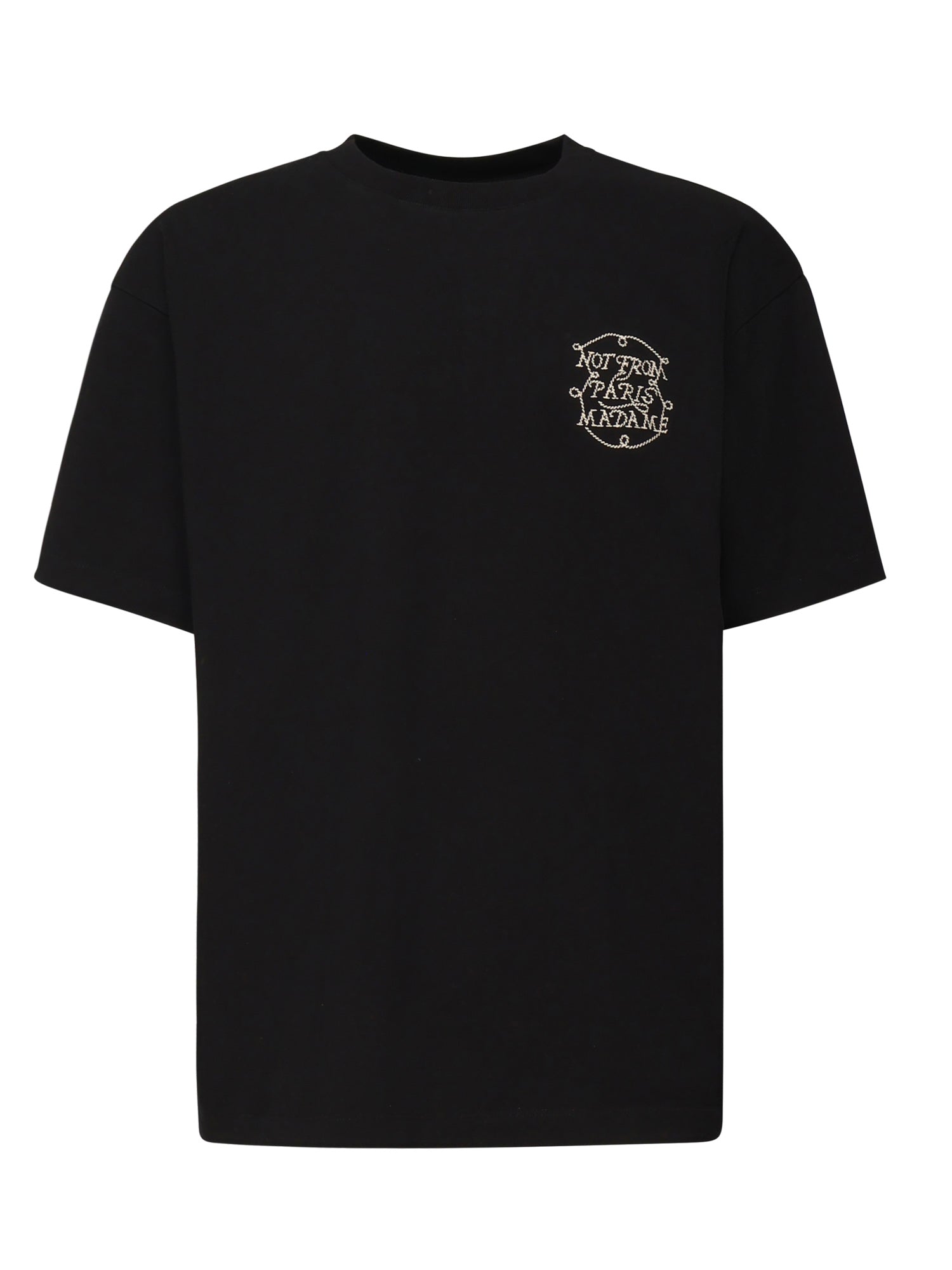T-shirt Slogan Tresses<BR/> HTS259CO134 BL Drôle de Monsieur 