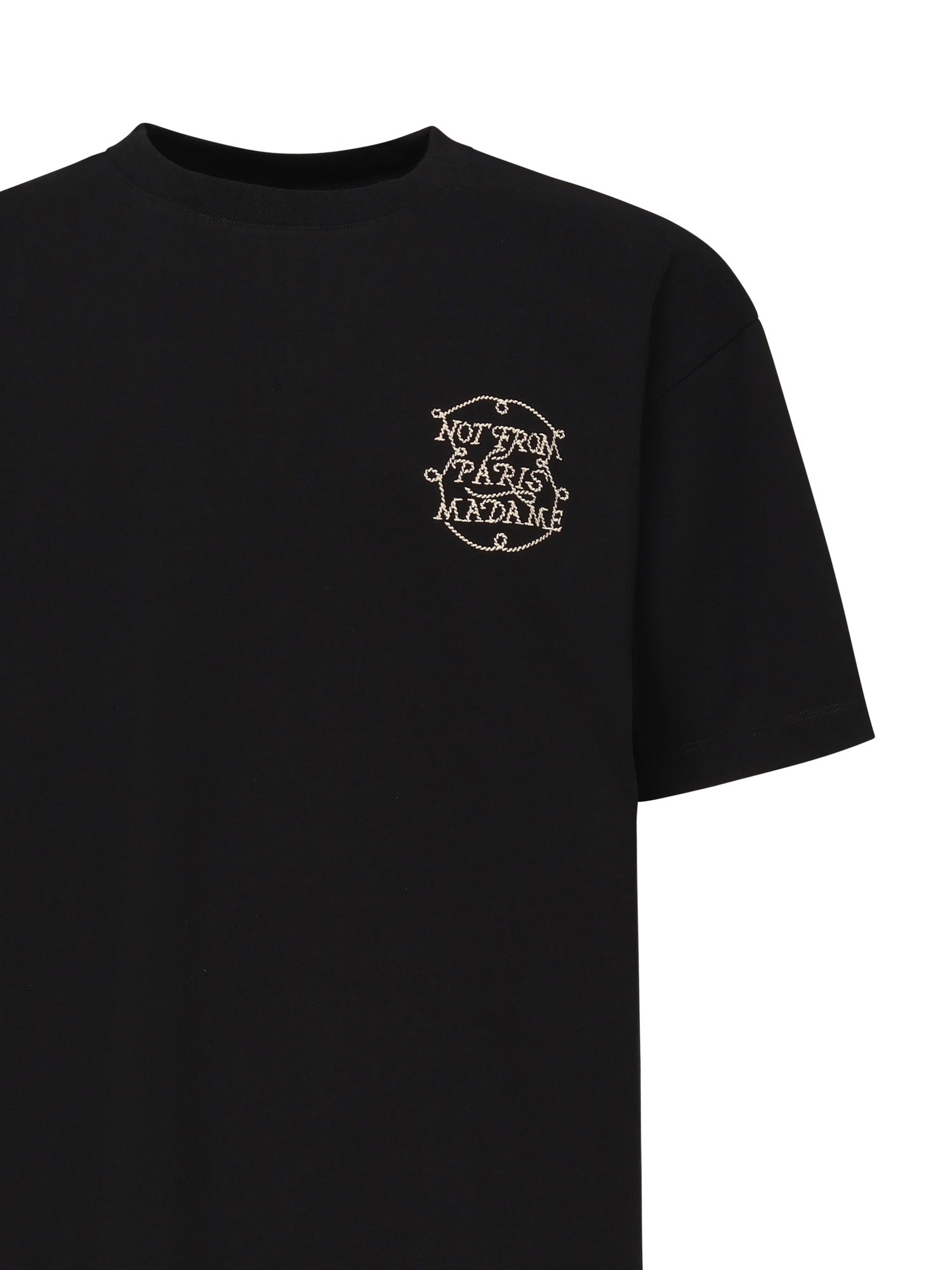 T-shirt Slogan Tresses<BR/> HTS259CO134 BL Drôle de Monsieur 