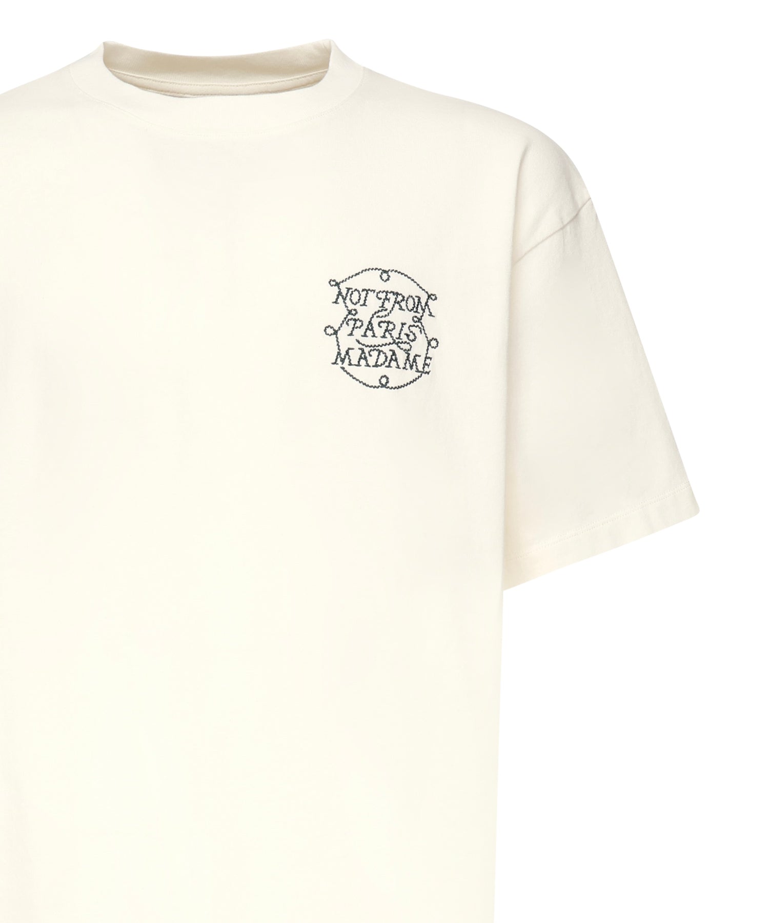 T-shirt Slogan Tresses HTS259CO134 OW Drôle de Monsieur 