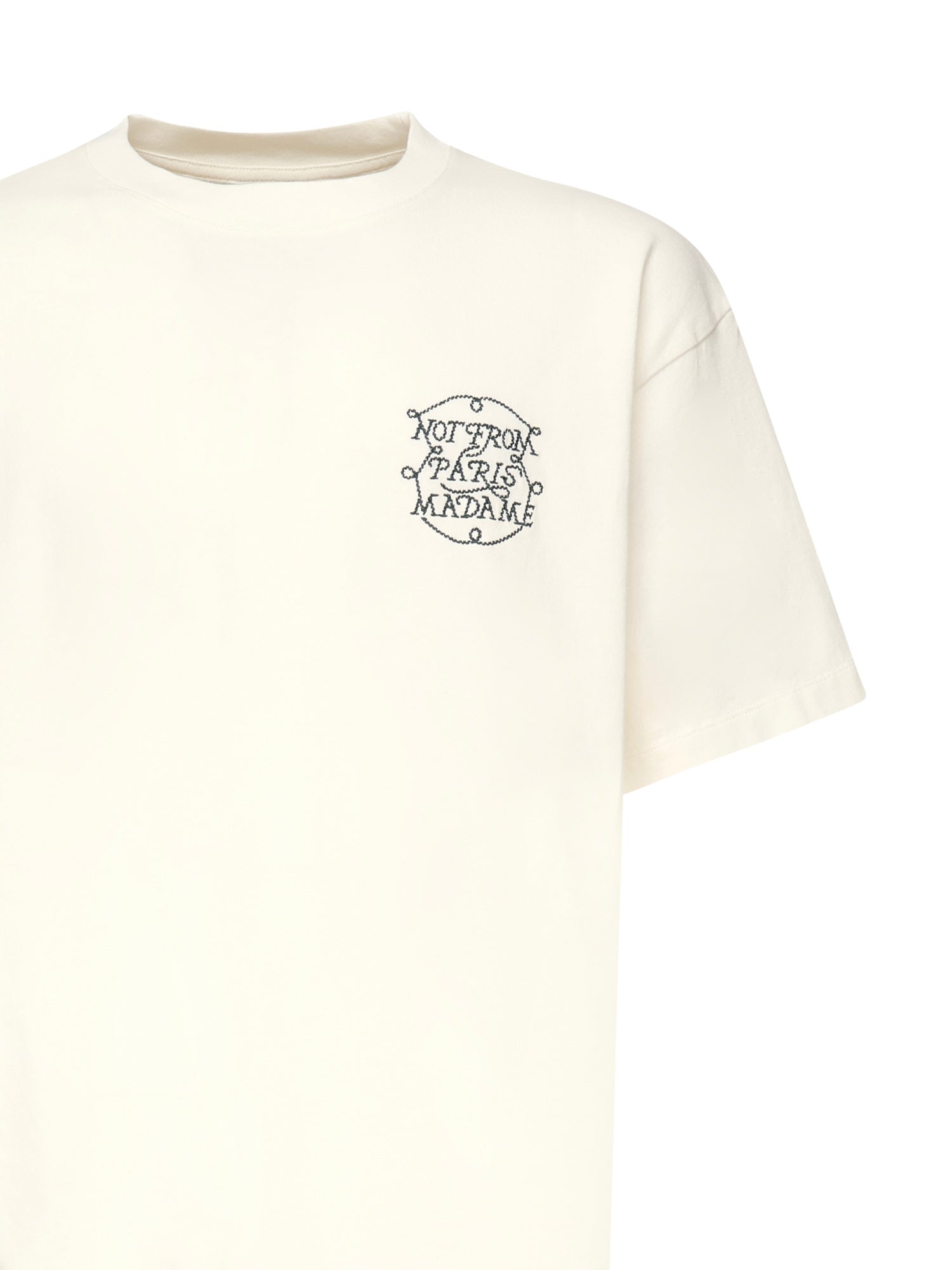 T-shirt Slogan Tresses HTS259CO134 OW Drôle de Monsieur 