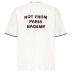 T-shirt Slogan Piqué HTS262CO167 OW Drôle de Monsieur 