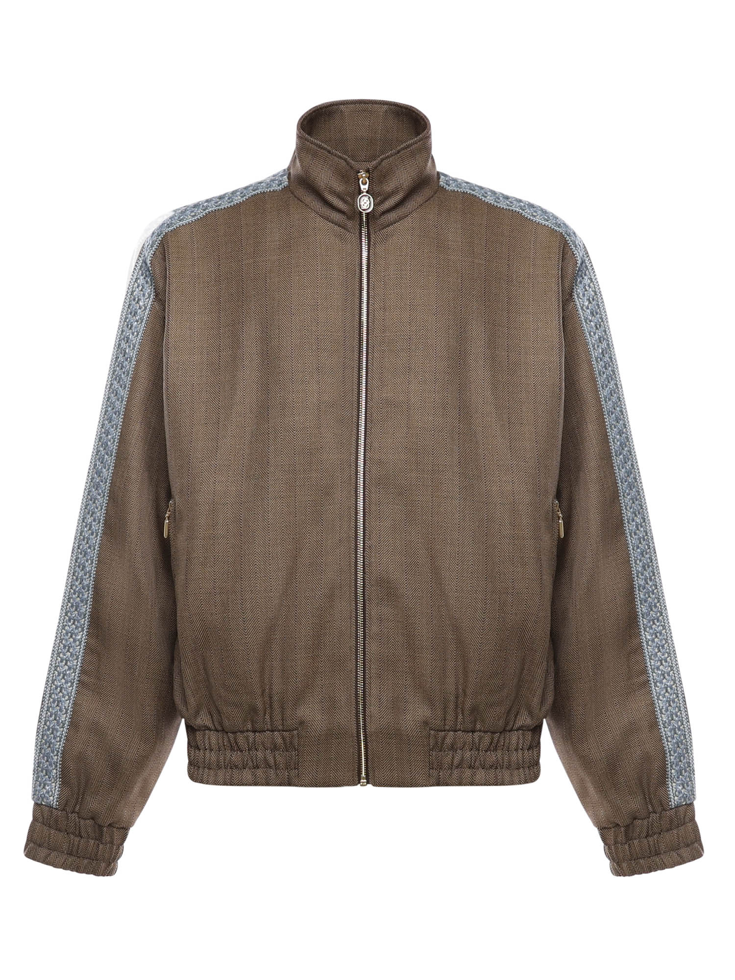 Giacca 'La Trackjacket Chevron' in lana IJT214WV009 BN Drôle de Monsieur 
