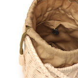 Borsa a secchiello "Lina mini" in pelle 8704 NATURAL DRAGON DIFFUSION 