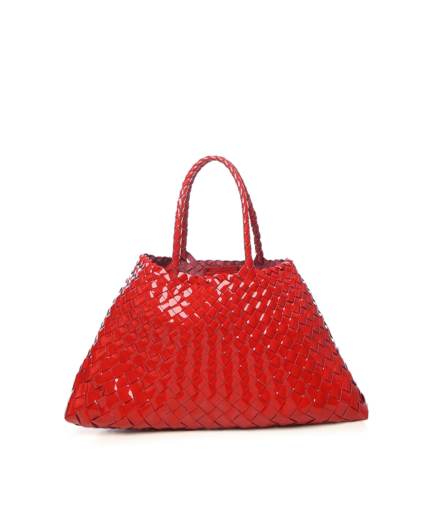 Borsa "Santa croce small" in pelle 8893 PATENT RED DRAGON DIFFUSION 