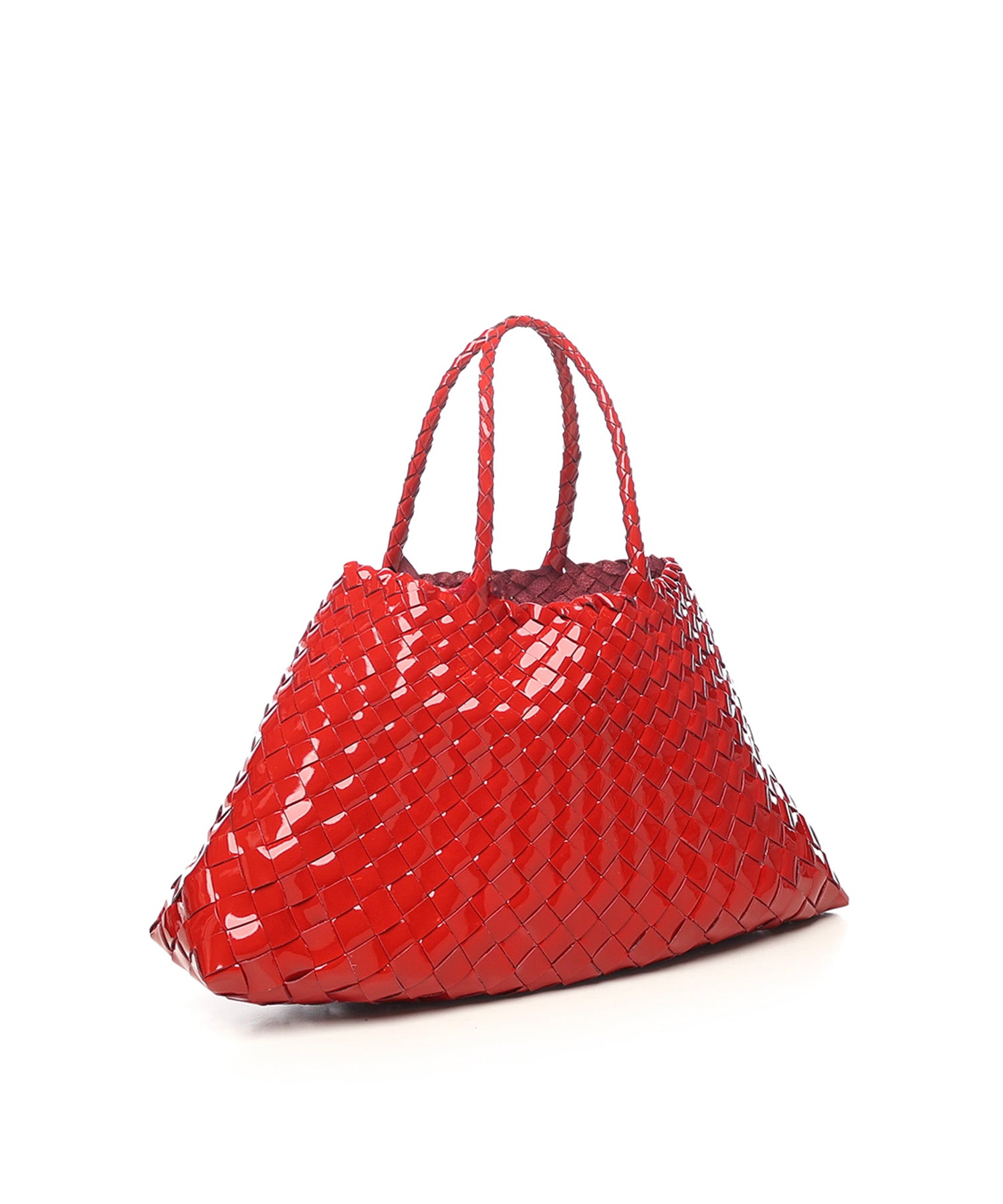 Borsa "Santa croce small" in pelle 8893 PATENT RED DRAGON DIFFUSION 