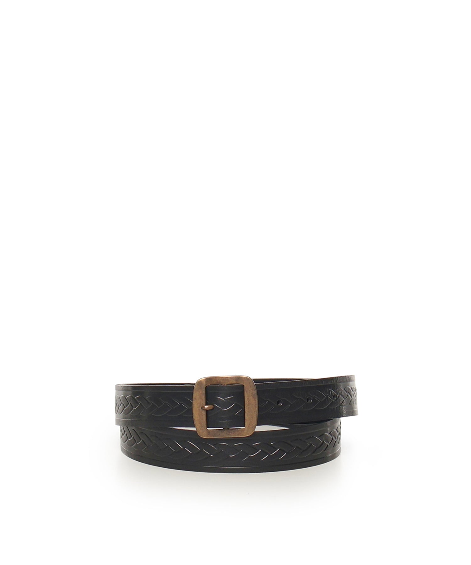 Cintura in pelle intrecciata BEM0673 M916 DSQUARED2 