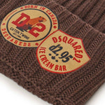 Cappello beanie con logo in lana KNM0202 5080 DSQUARED2 