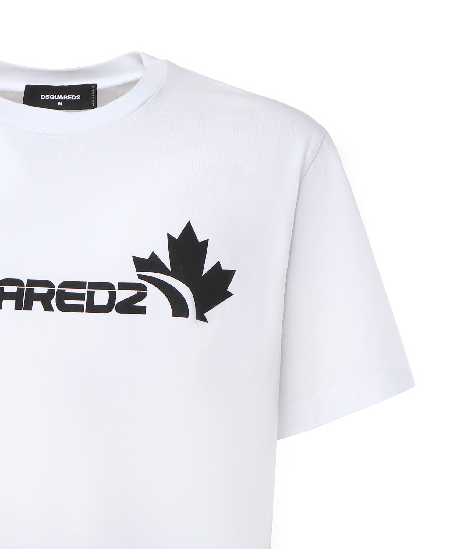 T-shirt in cotone con logo S71GD1629 D20020100 DSQUARED2 