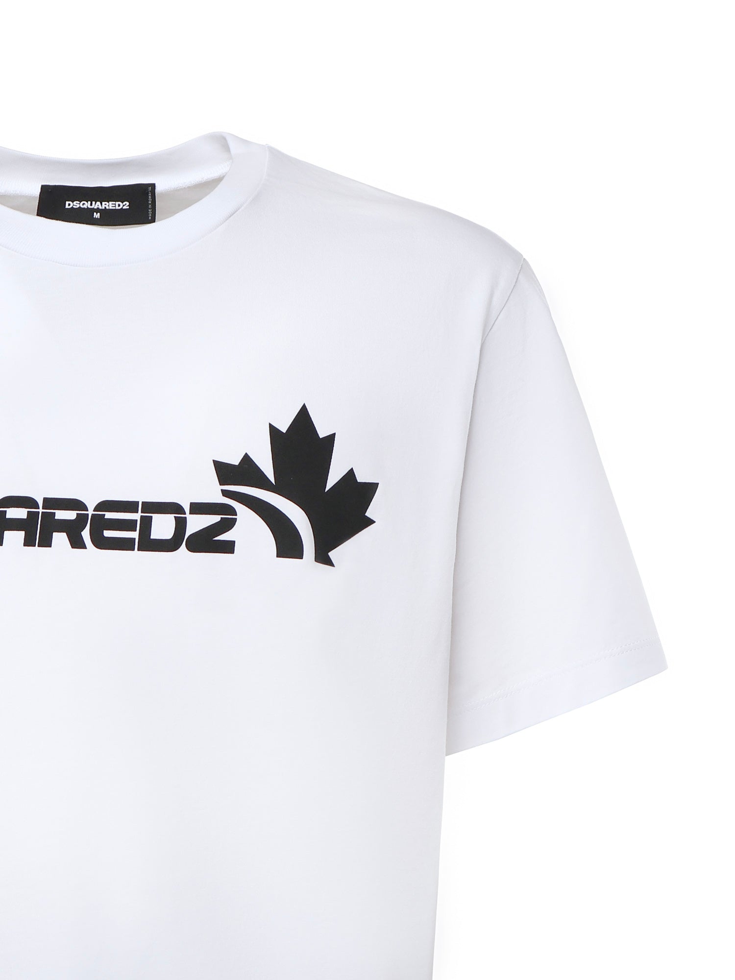 T-shirt in cotone con logo S71GD1629 D20020100 DSQUARED2 