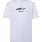 T-shirt in cotone con logo S71GD1631 D20020100 DSQUARED2 