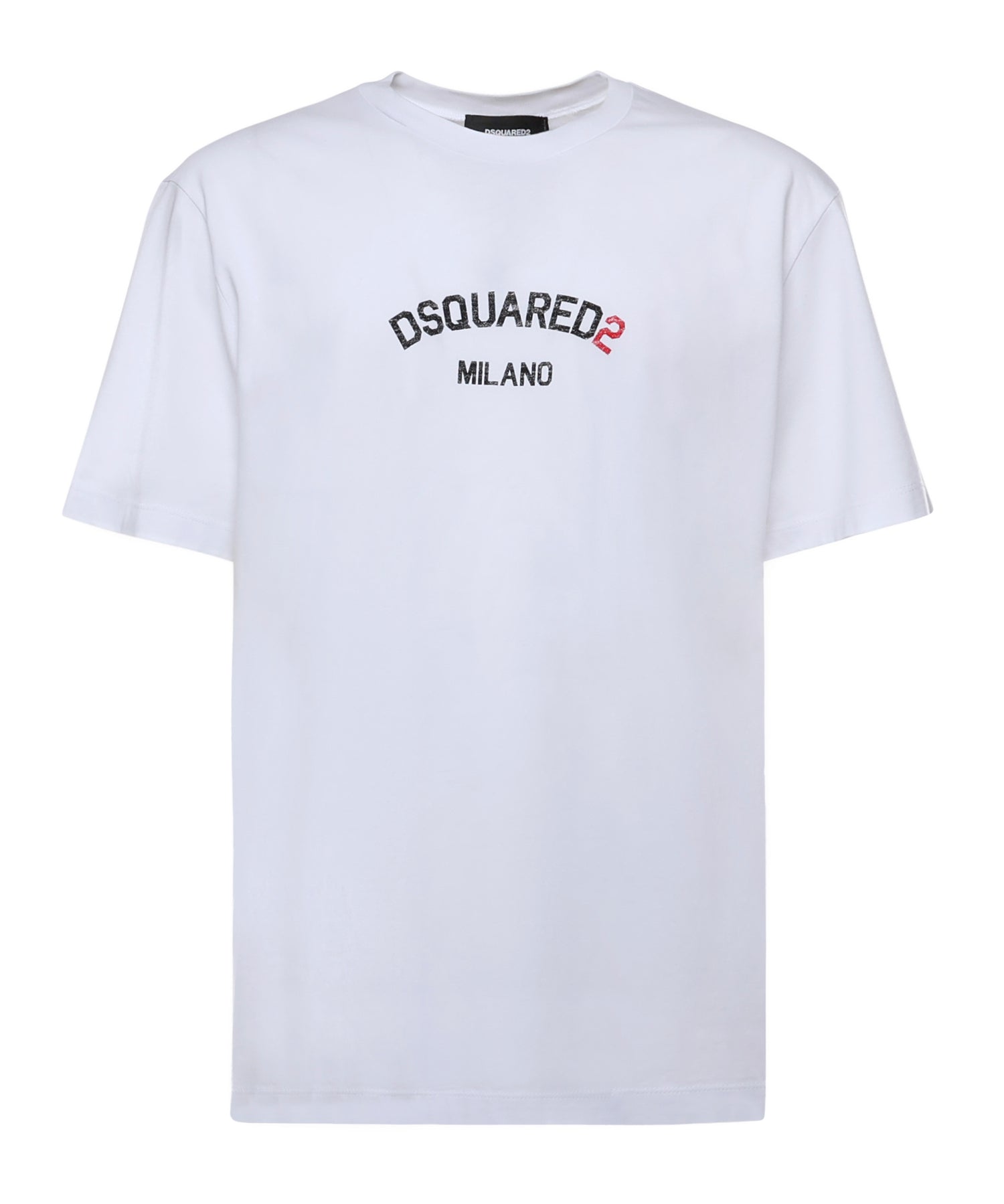 T-shirt in cotone con logo S71GD1631 D20020100 DSQUARED2 