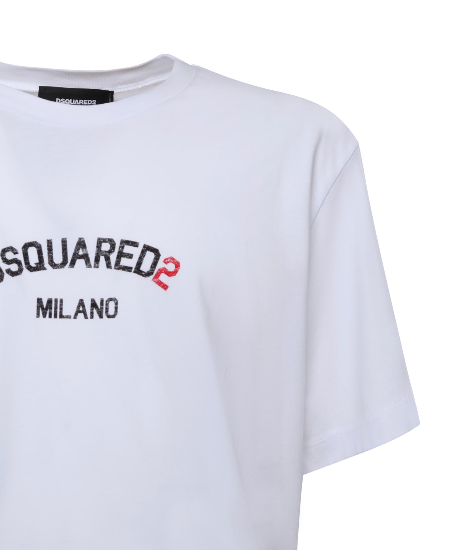 T-shirt in cotone con logo S71GD1631 D20020100 DSQUARED2 