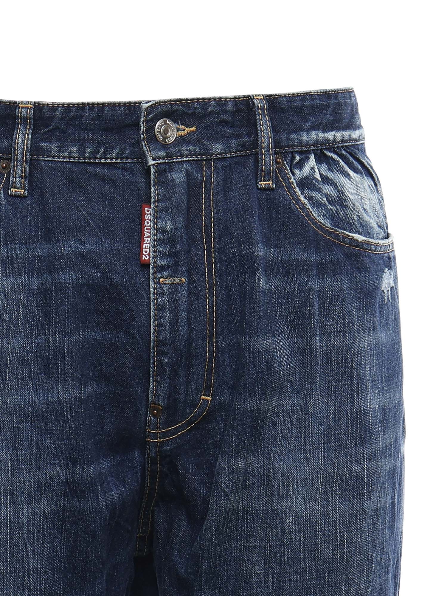 Jeans bow leg in denim S71LB1637 D30011470 DSQUARED2 