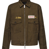 Giacca con zip e logo<BR/> S74AM1581 S41794728 DSQUARED2 