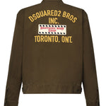 Giacca con zip e logo<BR/> S74AM1581 S41794728 DSQUARED2 