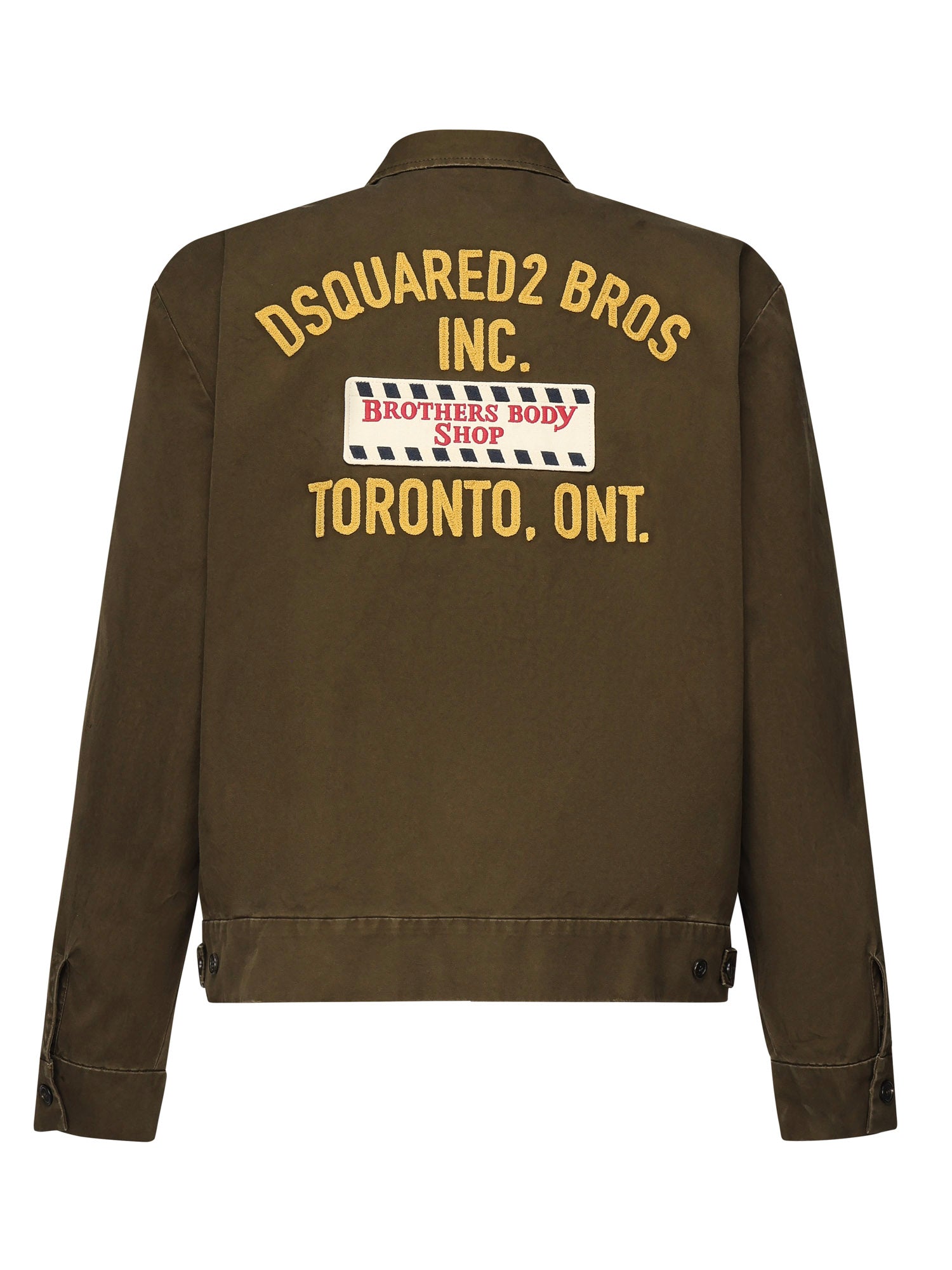 Giacca con zip e logo<BR/> S74AM1581 S41794728 DSQUARED2 