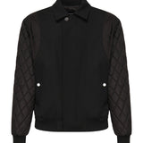 Bomber con maniche trapuntate S74AM1596 S40320900 DSQUARED2 