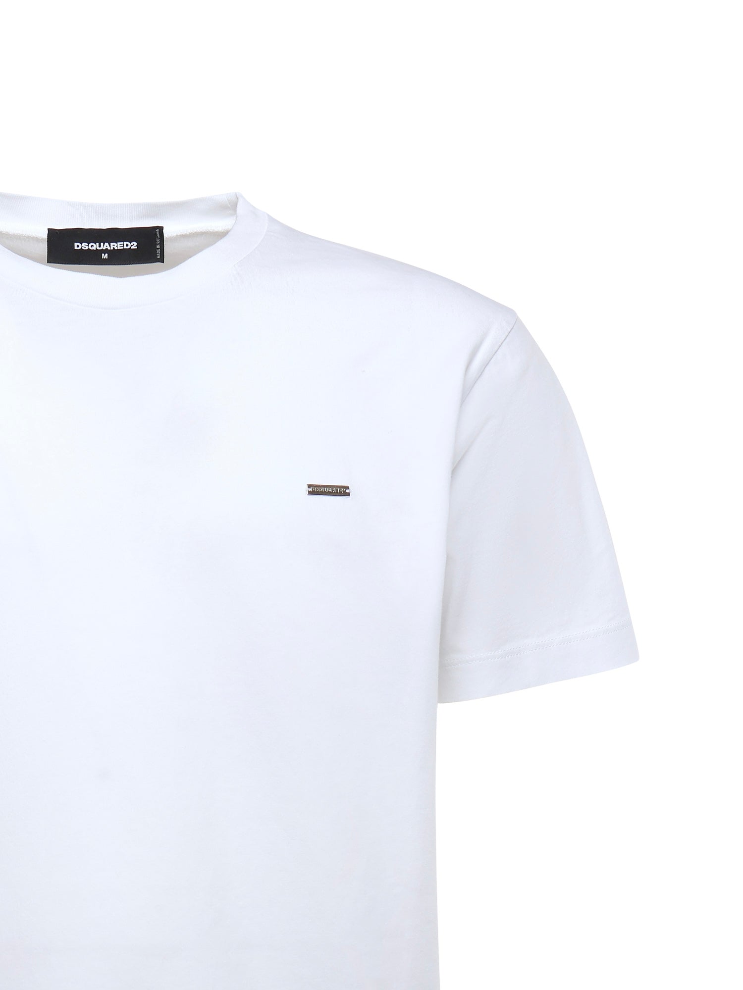 T-shirt con logo in cotone S74GD1253 D20020100 DSQUARED2 