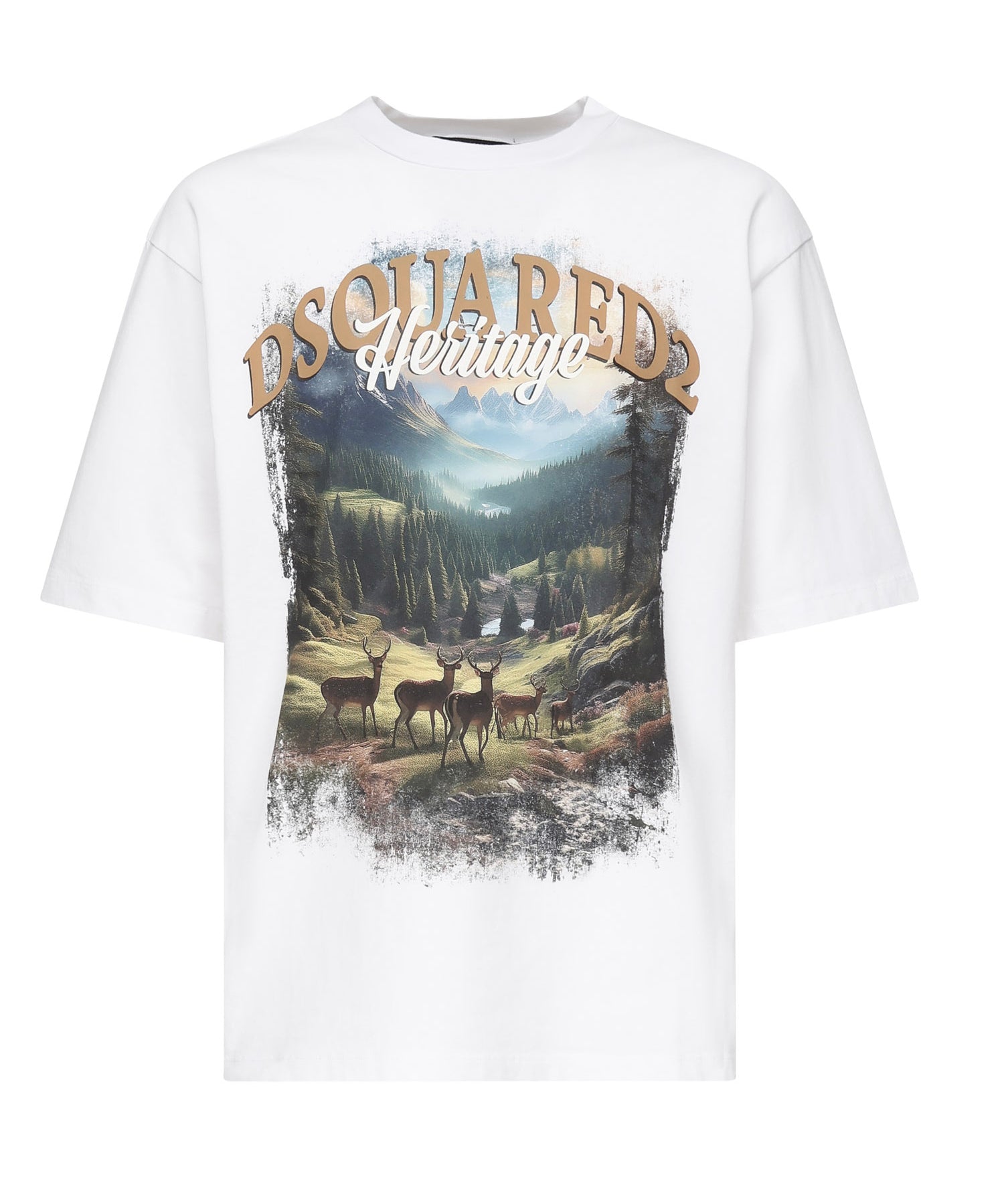 T-shirt 'Loose fit Canada'<BR/> S74GD1467 S24583100 DSQUARED2 