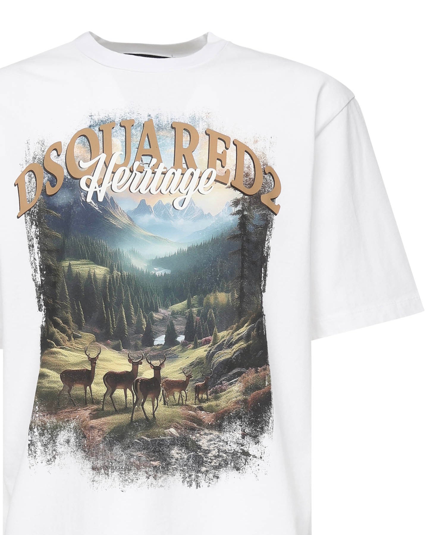 T-shirt 'Loose fit Canada'<BR/> S74GD1467 S24583100 DSQUARED2 