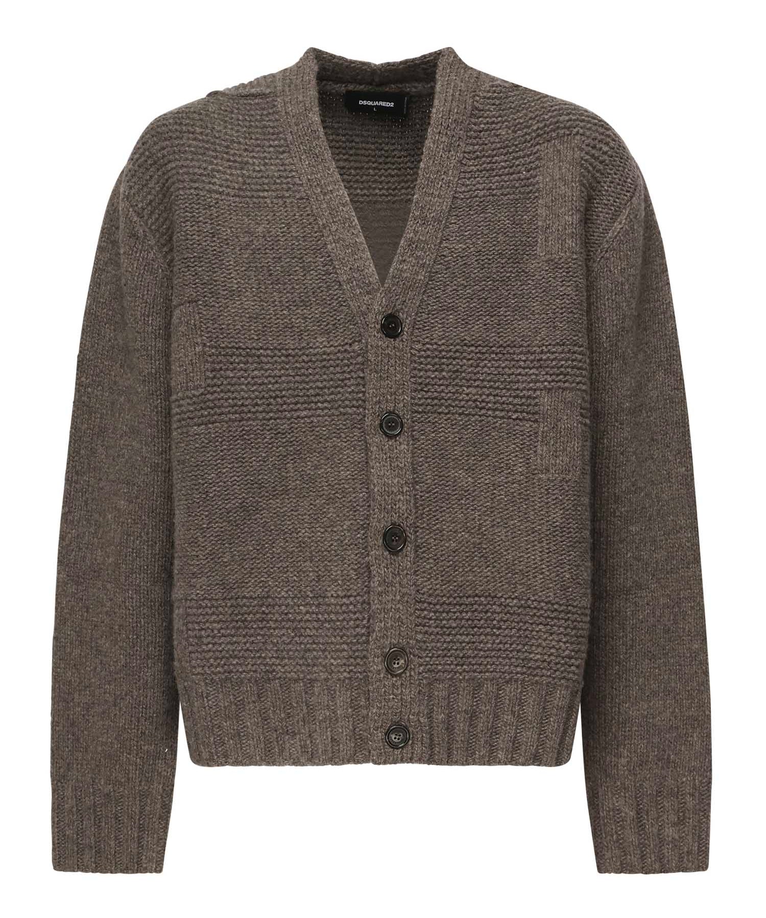 Cardigan in lana S74HA1551 D13147812 DSQUARED2 